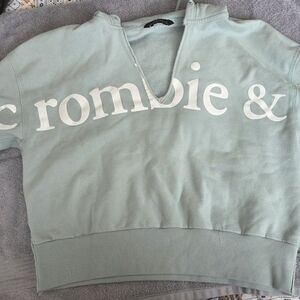 Abercrombie & Fitch Women's Light Green Sweatshirt